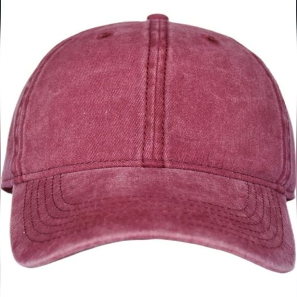 Dark pink unisex ball hat - Picture 2 of 8